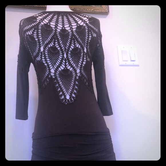 BCBGMAXAZRIA dress with crochet details - Picture 3 of 8